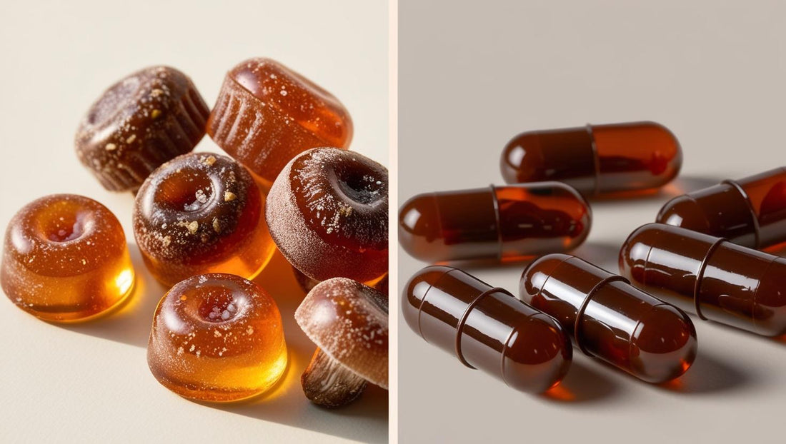 Mushroom gummies vs capsules