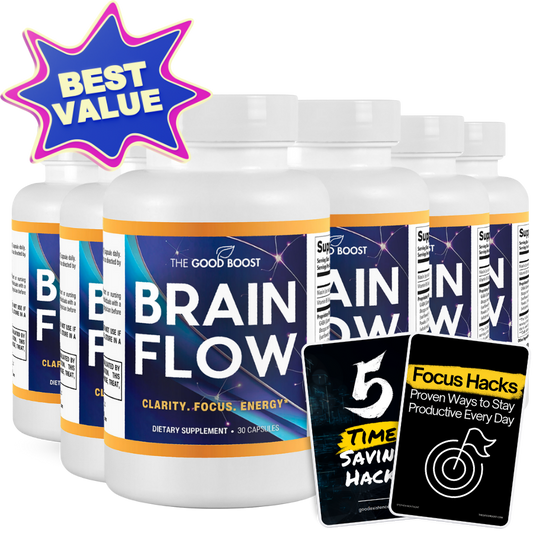 Brain Flow 180-Day Bundle (6 Bottles)